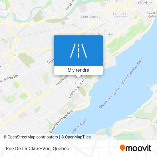 Rue De La Claire-Vue plan