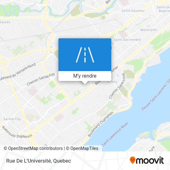 Rue De L'Université plan