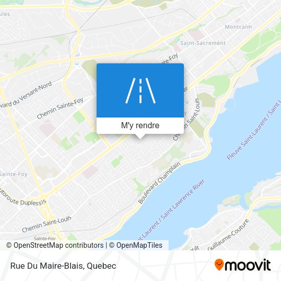 Rue Du Maire-Blais plan