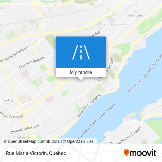 Rue Marie-Victorin plan