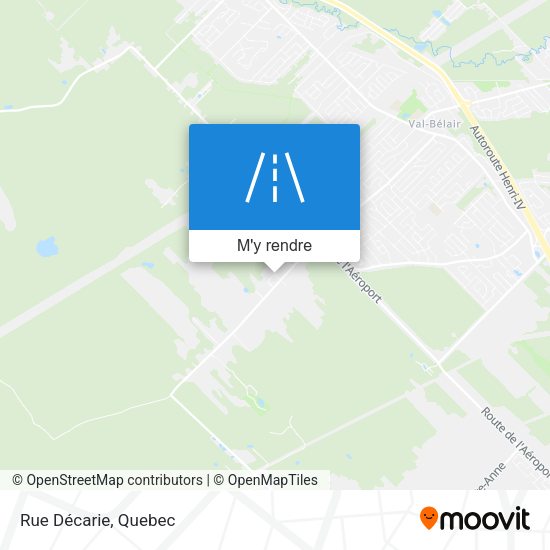 Rue Décarie plan