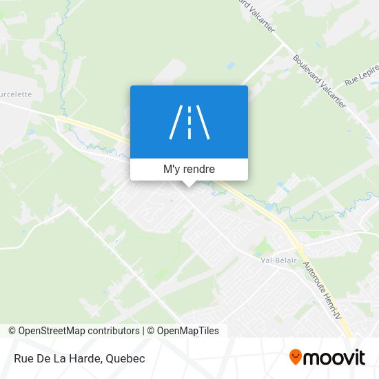 Rue De La Harde plan