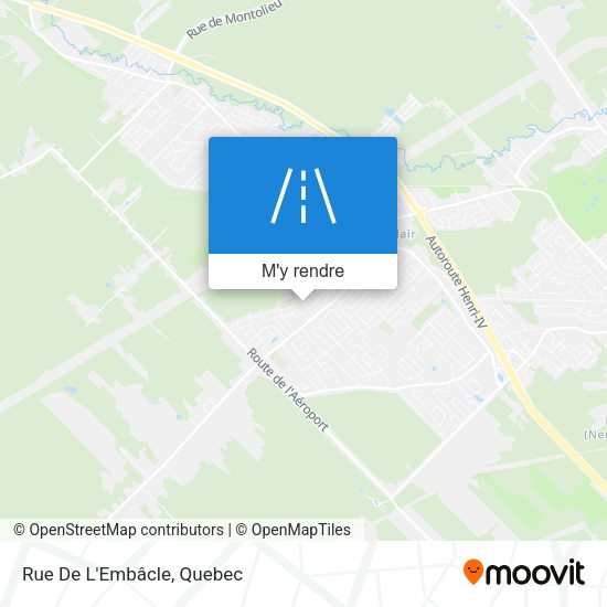 Rue De L'Embâcle plan
