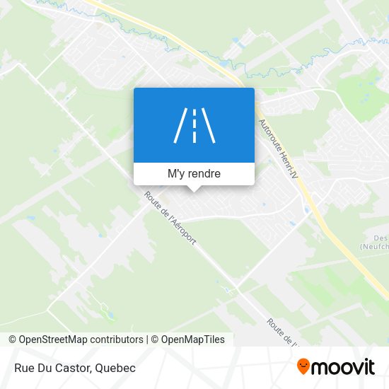 Rue Du Castor plan