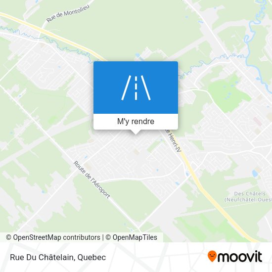 Rue Du Châtelain plan