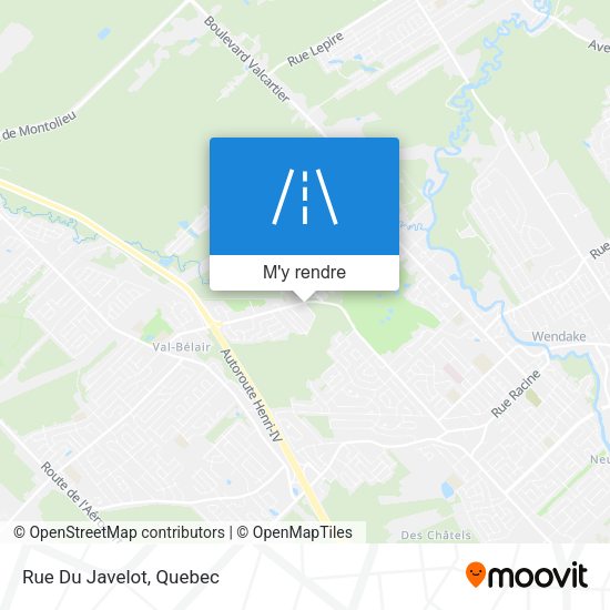 Rue Du Javelot plan