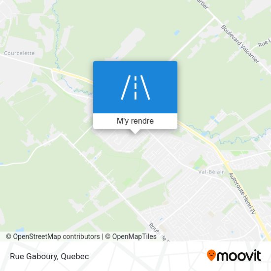 Rue Gaboury plan