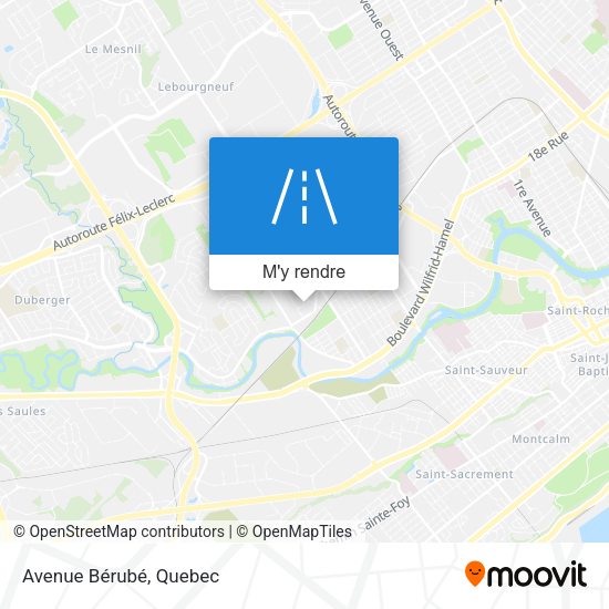 Avenue Bérubé plan