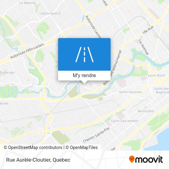 Rue Aurèle-Cloutier plan
