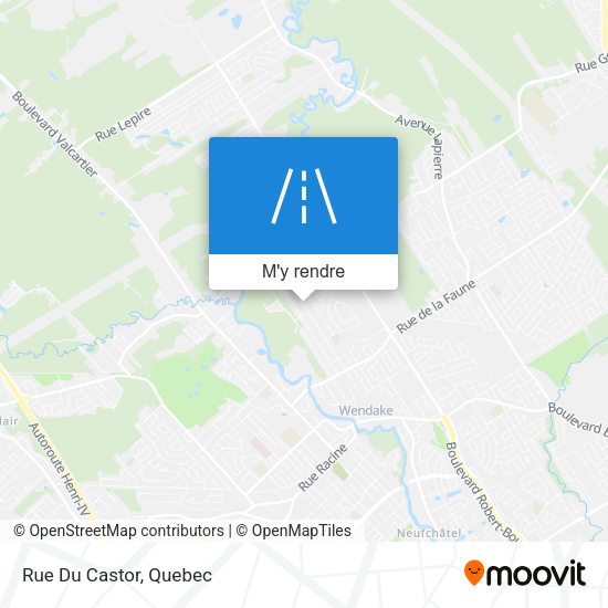 Rue Du Castor plan