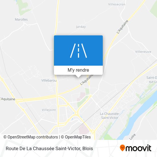 Route De La Chaussée Saint-Victor plan