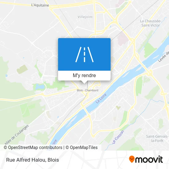 Rue Alfred Halou plan