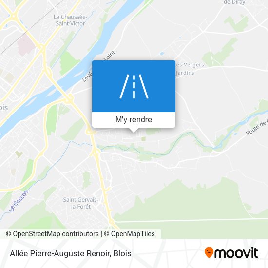 Allée Pierre-Auguste Renoir plan
