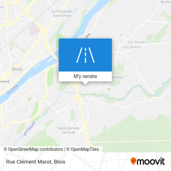 Rue Clément Marot plan