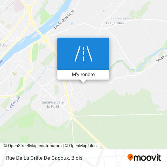 Rue De La Crête De Gapoux plan