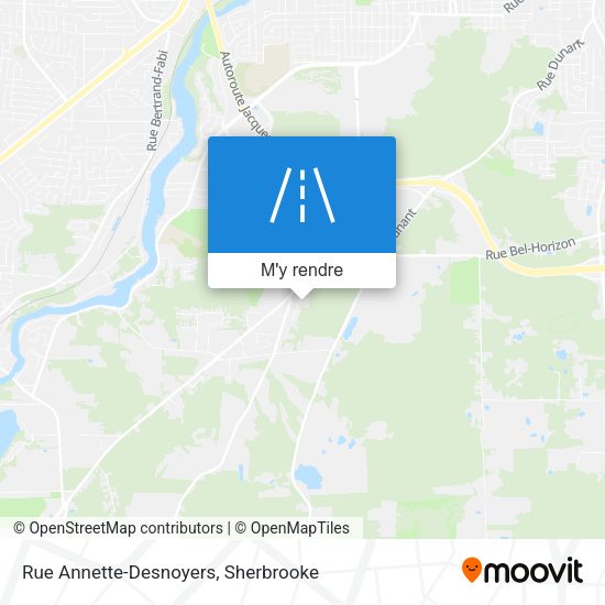Rue Annette-Desnoyers plan