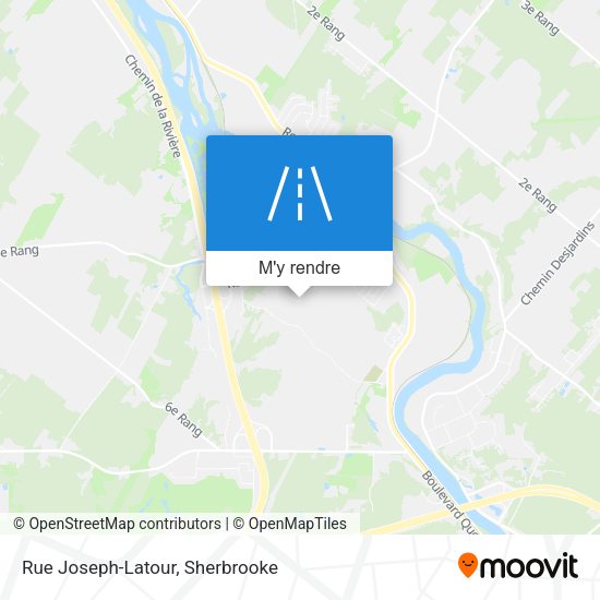 Rue Joseph-Latour plan