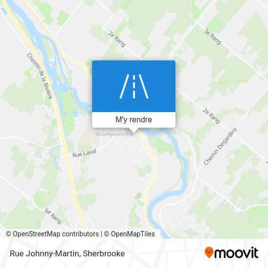 Rue Johnny-Martin plan