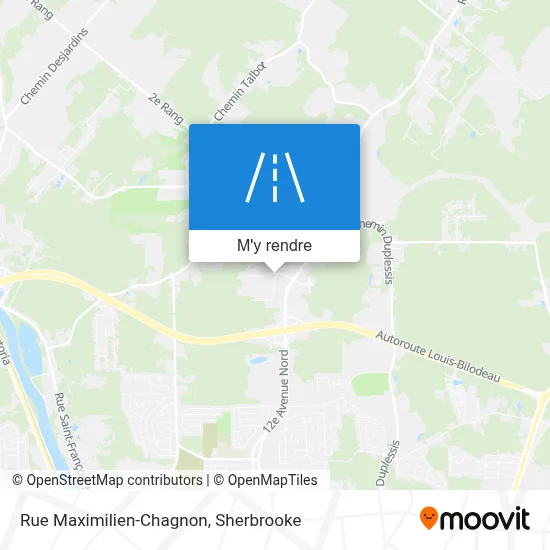 Rue Maximilien-Chagnon plan