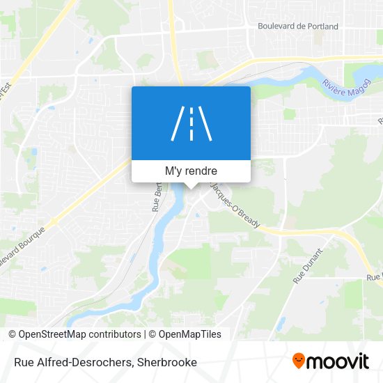 Rue Alfred-Desrochers plan