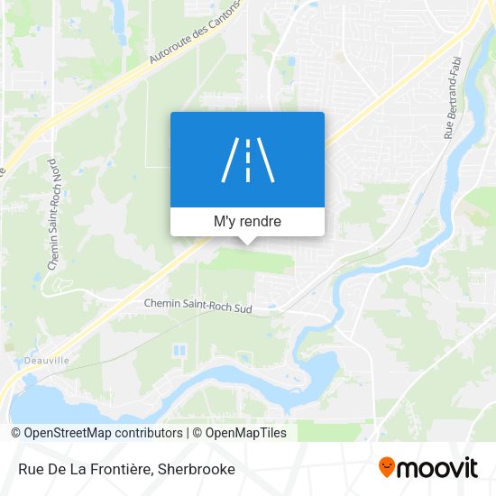 Rue De La Frontière plan