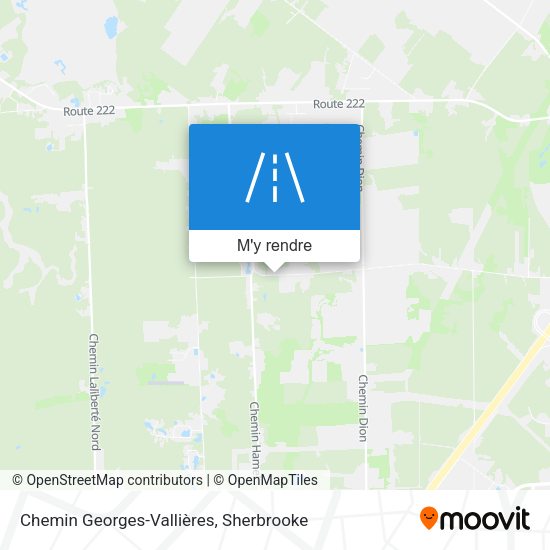 Chemin Georges-Vallières plan