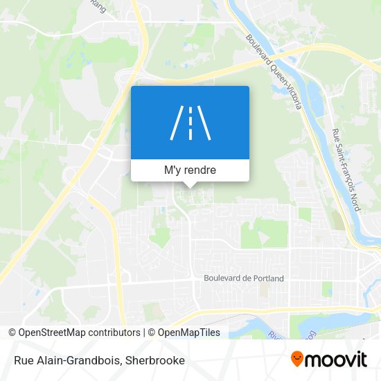 Rue Alain-Grandbois plan