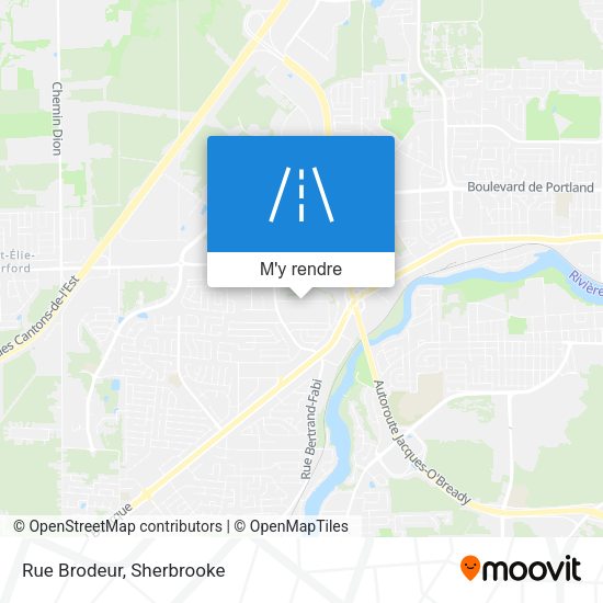 Rue Brodeur plan