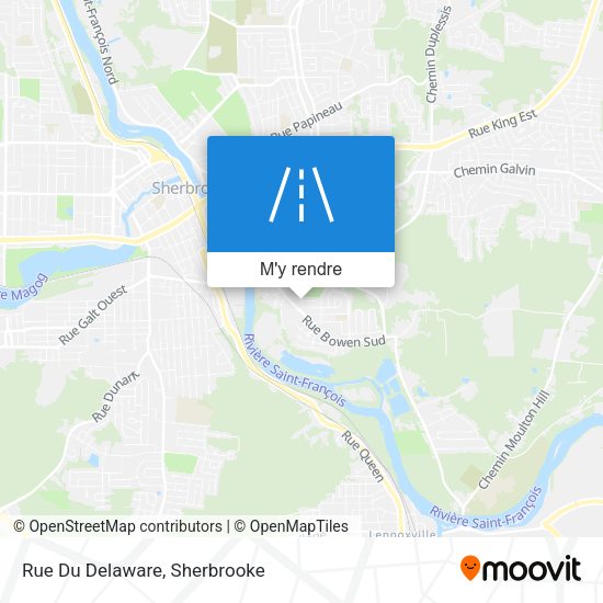 Rue Du Delaware plan