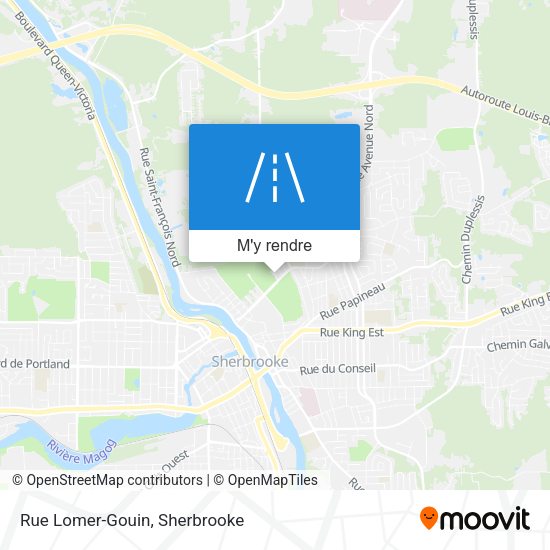 Rue Lomer-Gouin plan