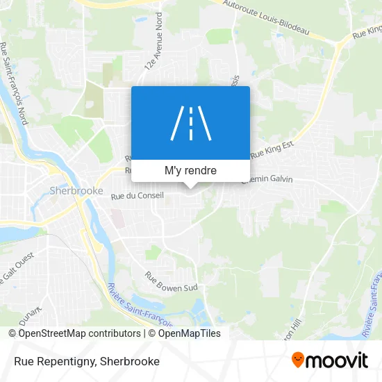 Rue Repentigny plan