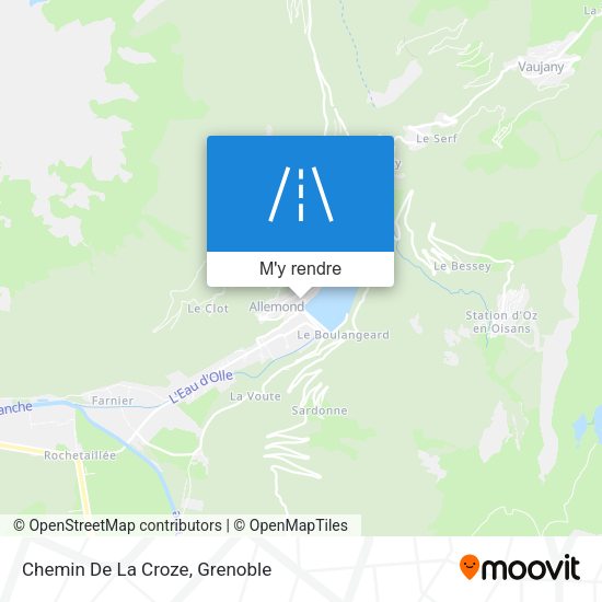 Chemin De La Croze plan