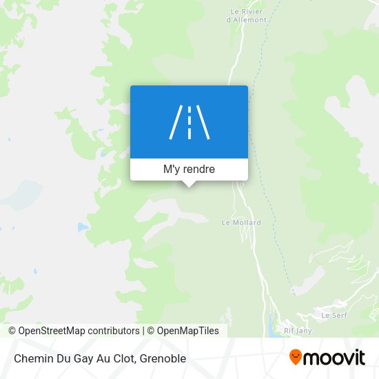 Chemin Du Gay Au Clot plan