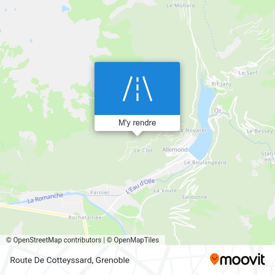 Route De Cotteyssard plan