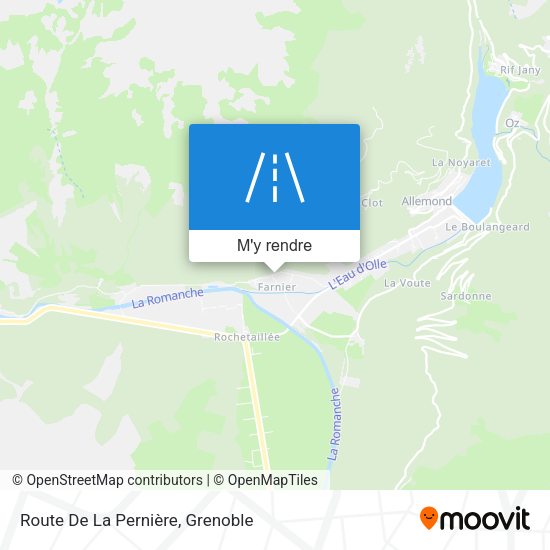 Route De La Pernière plan