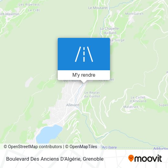 Boulevard Des Anciens D'Algérie plan