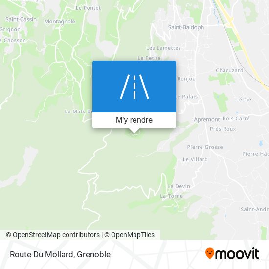 Route Du Mollard plan