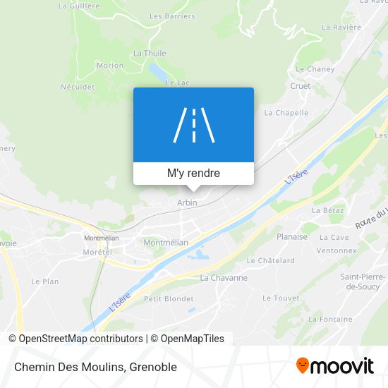 Chemin Des Moulins plan