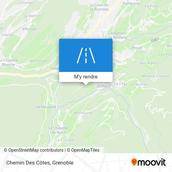 Chemin Des Côtes plan