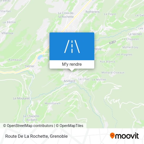 Route De La Rochette plan