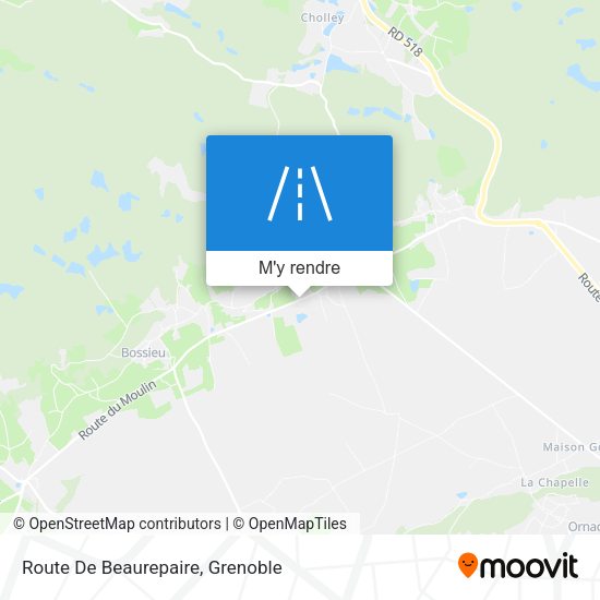 Route De Beaurepaire plan