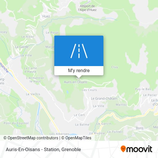 Auris-En-Oisans - Station plan