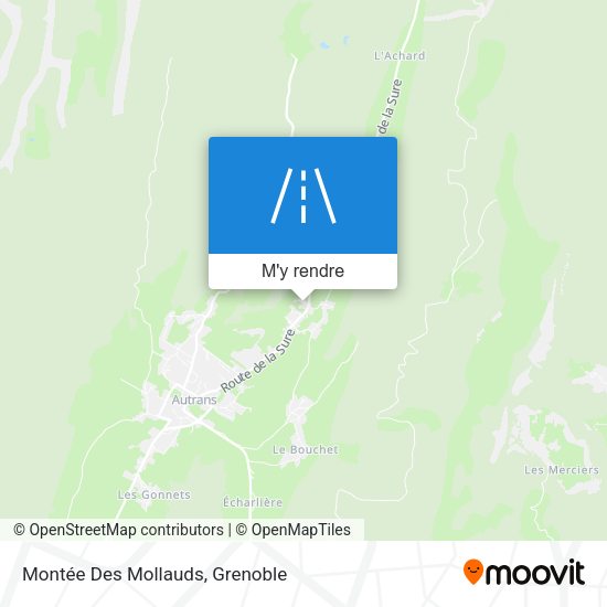 Montée Des Mollauds plan
