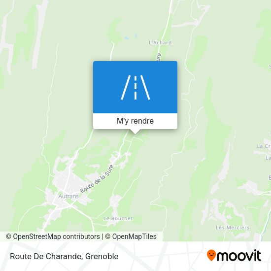 Route De Charande plan