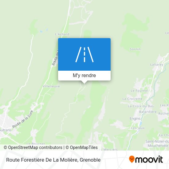 Route Forestière De La Molière plan