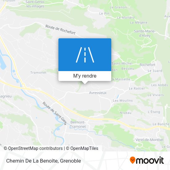 Chemin De La Benoîte plan