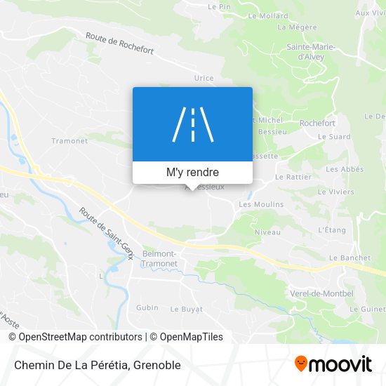 Chemin De La Pérétia plan