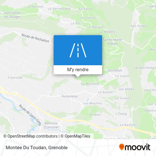 Montée Du Toudan plan