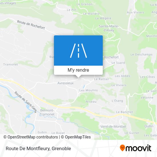 Route De Montfleury plan