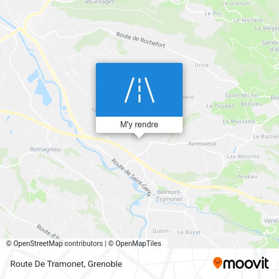 Route De Tramonet plan